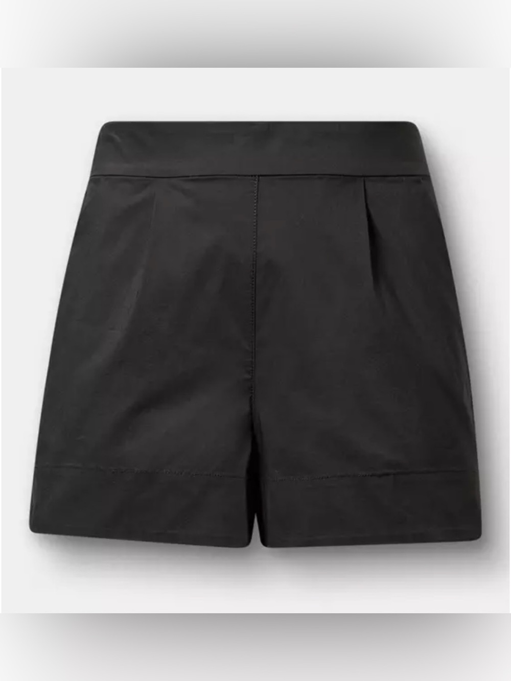 Torrid Pull-On Poplin Mid-Rise Black Shorts Size 0 NWT